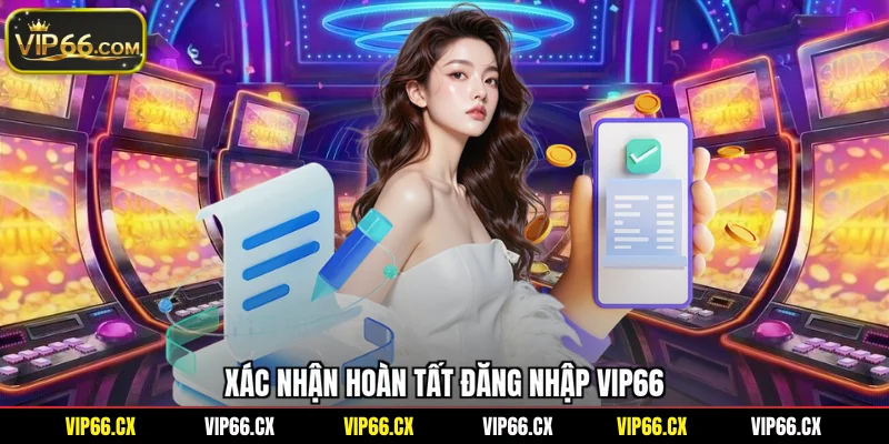 Xác nhận hoàn tất đăng nhập Vip66